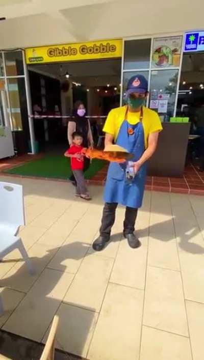 Nice cooking skill...