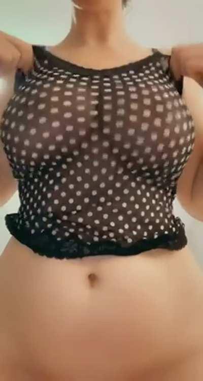 My boobs look the size of torpedos from this angle - Cum love them with me (?)