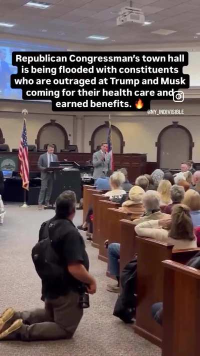 Republican town hall response to threats to cut medicade