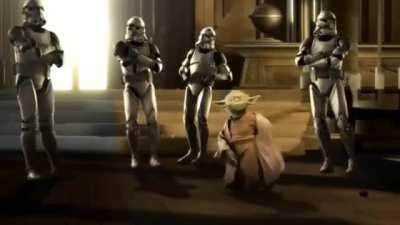 Little green alien reacts to William Zeppeli's theme