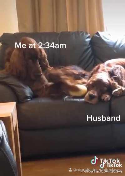 That’s why my grandparents slept in different rooms