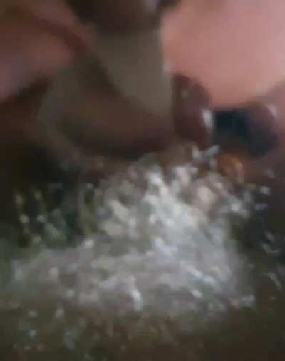 She has me Practice Sucking Cock using her Dildo