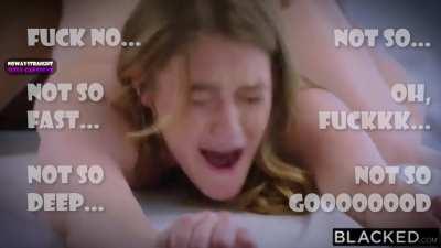 He Said It's Still Straight Till you are not cumming. Technically, You didn't cum, you had a Sissygasm!