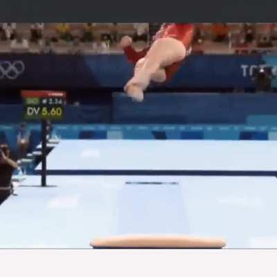 Alexa Moreno 4rto lugar #tokyo2020 Clip de su último salto de Caballo.