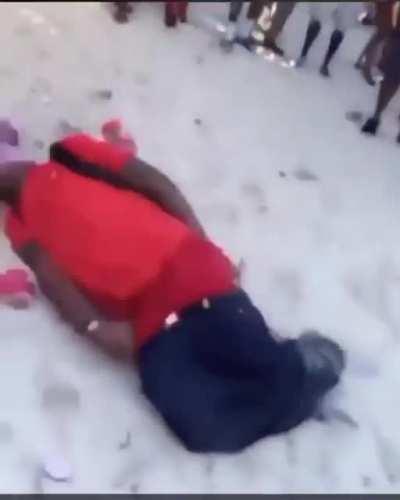 Beach fight freakout