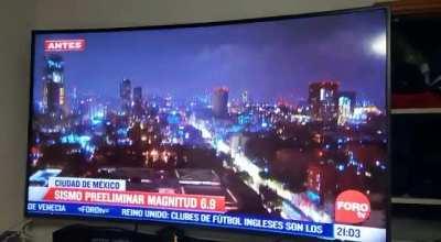 ¿Que fueron esas luces en el cielo durante el sismo? Espero que todos anden bien raza, cuídense.