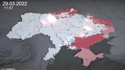 This is how three months of Russia's aggression against Ukraine looks like in less than 2 minutes.