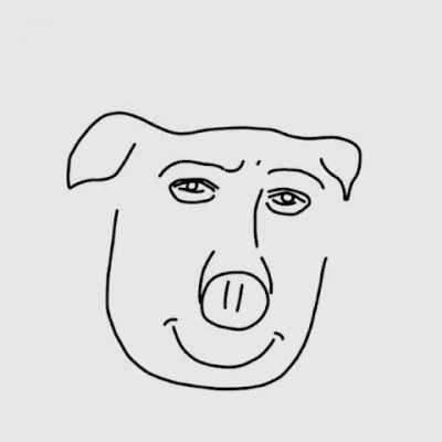 How to draw a pig