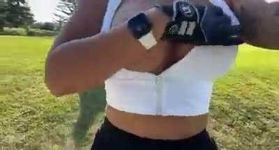 I'm the bimbo you can take golfing with the guys