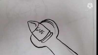 I illustrated big iron but with Garfield characters