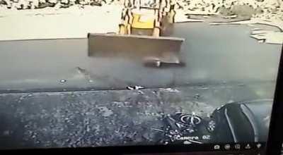 Revenge of the excavator guy.