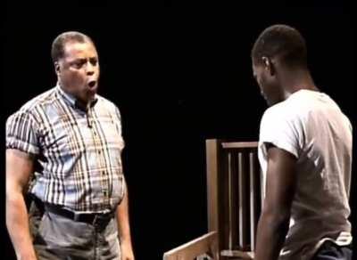 The incredible James Earl Jones & Courtney B. Vance performing a scene from the original Broadway production of the play 