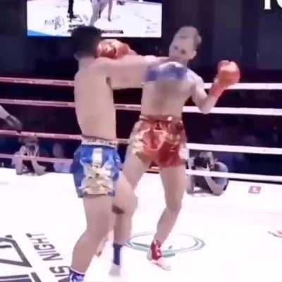 Muay Thai Technique Elbow and Sweep