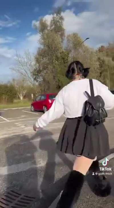 winter alt outfit with white fishnet stockings! what do we think? :3