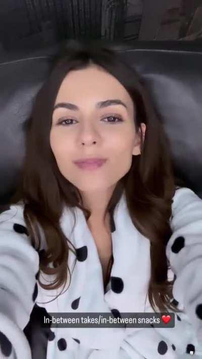 In between takes/in between snacks