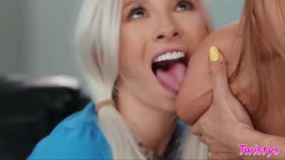 Kenzie Reeves sucking Britney Amber's boobs