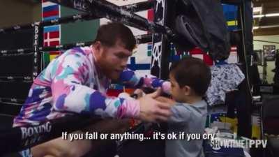 Canelo and his son