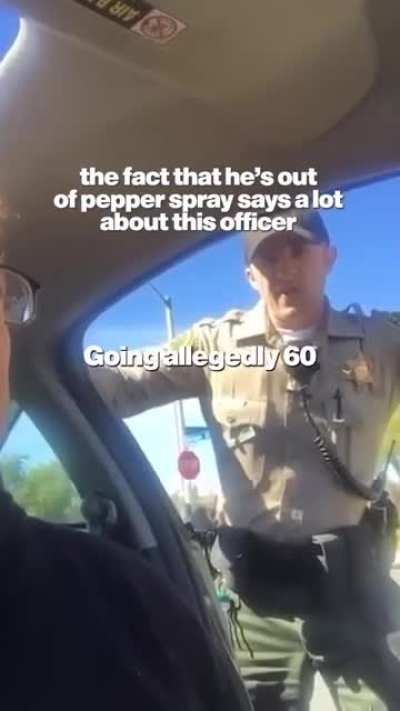 When you want to go full storm-trooper but you didn’t know your mace can was empty..