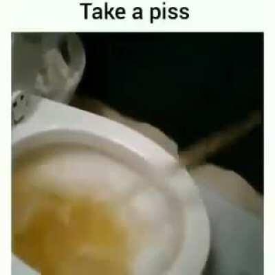 Echate una buena meada