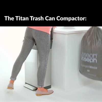 Genius manual trash compactor bin