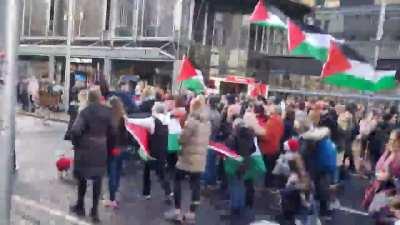 Saturdays Palestine Protest in Belfast, Ireland.