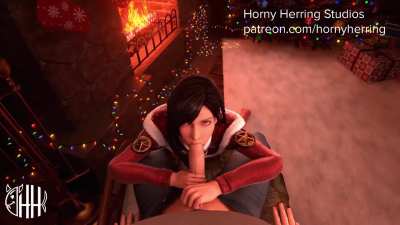 Tifa blowjob [Final Fantasy] (Horny Herring Studios)