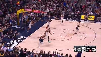 [Highlight] Jokic bullies the 3x DPOY and finishes with the left and a smile