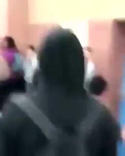 How you gone press somebody, then proceed to get your ass kicked....