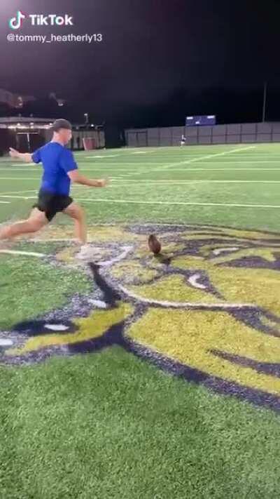 The Messi of field goal kicks.