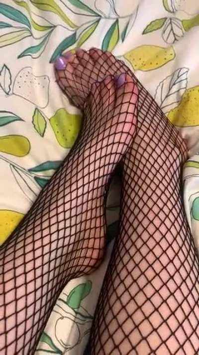 Should I keep the fishnets on? 🥰