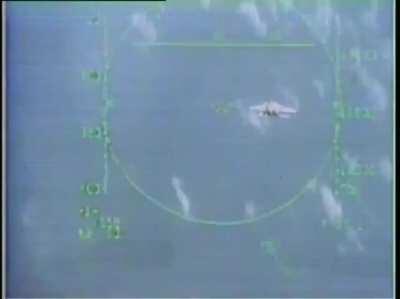 Wingman's view of an F-15 missile launch during the 1992 William Tell live fire competition