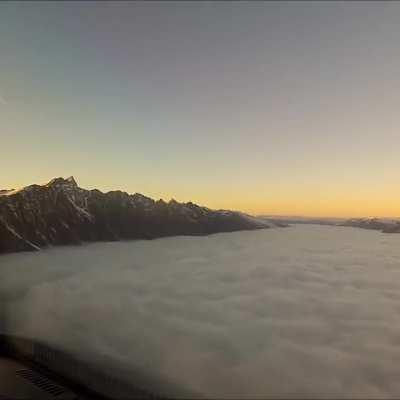 Pilot takes the flight in paradise..