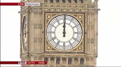 Big Ben's final chime