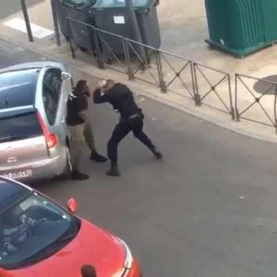 cop might have had a month of training