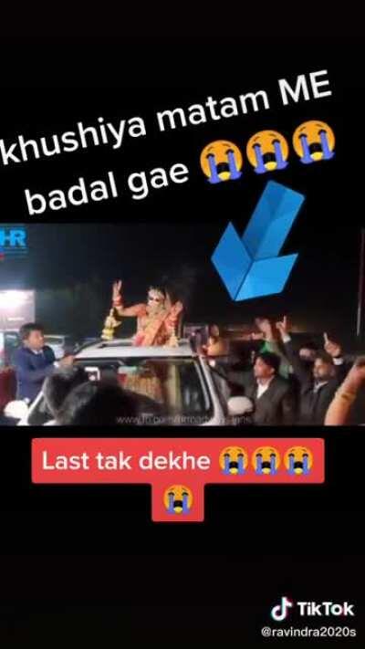 This happned in India during a wedding celebration
