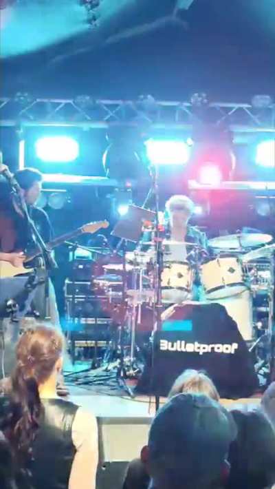 Yesterday I played my first ever drum solo in front of an audience. It was all improvised and so much fun!