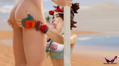 Kiriko animation by (friendly monster)