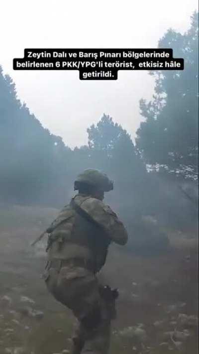 Zeytin Dalı ve Barış Pınarı bölgelerine taciz ateşi açan ve saldırı girişiminde bulunan 6 PKK/YPG'li terörist, başarılı bir operasyonla etkisiz hâle getirildi.
