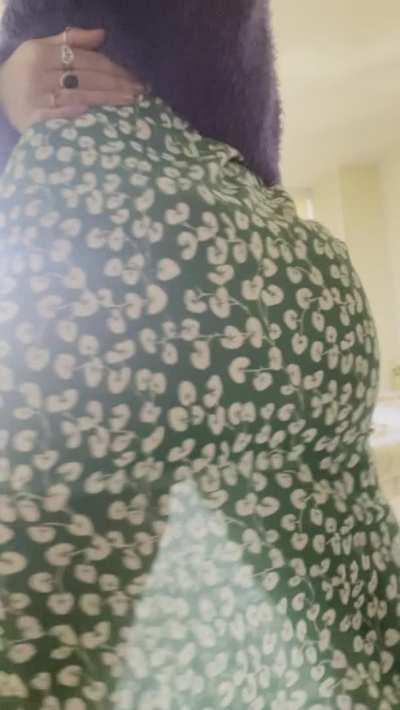 Lots of jiggle under my dress today