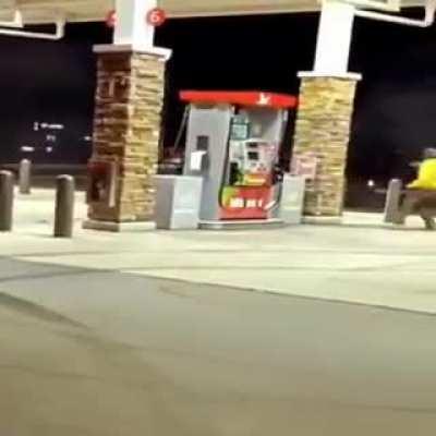 WCGW drifting at Gas Station