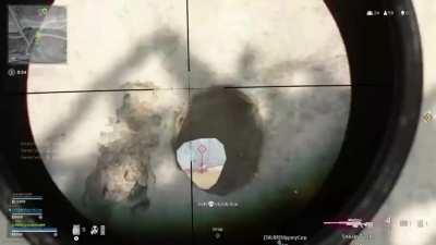 Pinned down by sniper fire, had to improvise