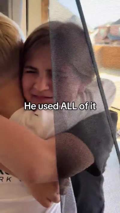 Boy spends all his school reward money on a gift for his sister.