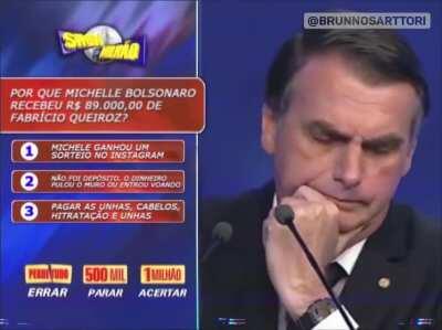 Show do Milhão - Porque Michelle Bolsonaro recebeu R$ 89 mil de Fabrício Queiroz?