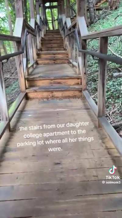These Stairs To A College Apartment are INSANE