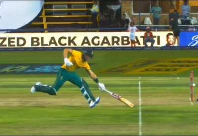 The reason for that run out