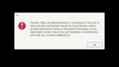 TO MY WIFE LISA: I KNOW I PROMISED YOU TO FUCK WITH THE CROCS ON. BUT I'M AFRAID THAT IT'S TOO LATE NOW. GOODBYE.