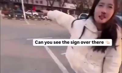 Did you see that sign?