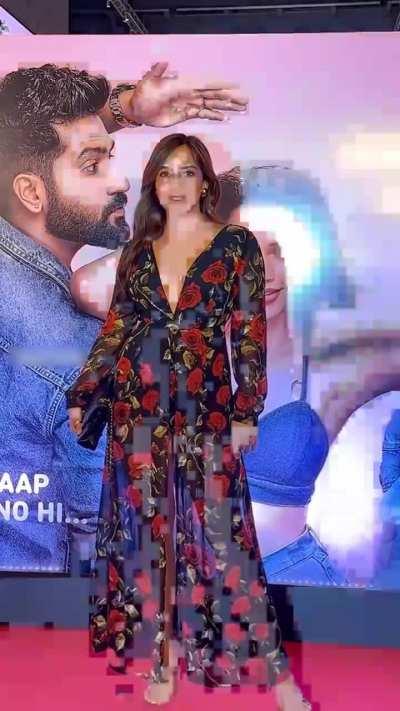 Neha in flower dress at 'Bad Newz' movie premiere 