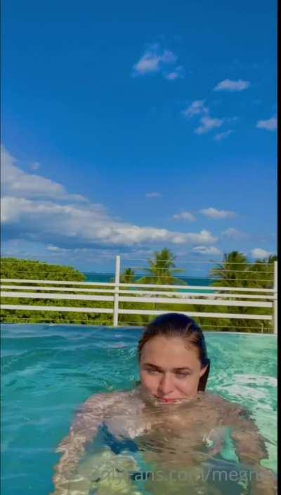 Big balls swimming pool wet.