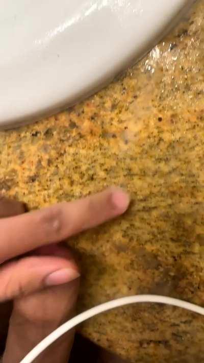 Just lost my (18) virginity to this hotel bathroom counter